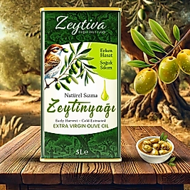 ZEYTİVA Natürel Sızma Zeytinyağı 5LT (TENEKE AMBALAJ)